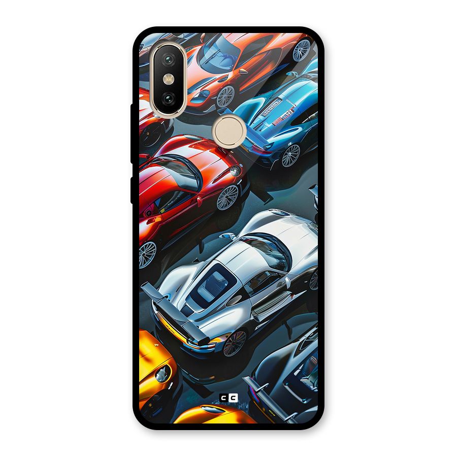 Supercar Club Glass Back Case for Redmi A2