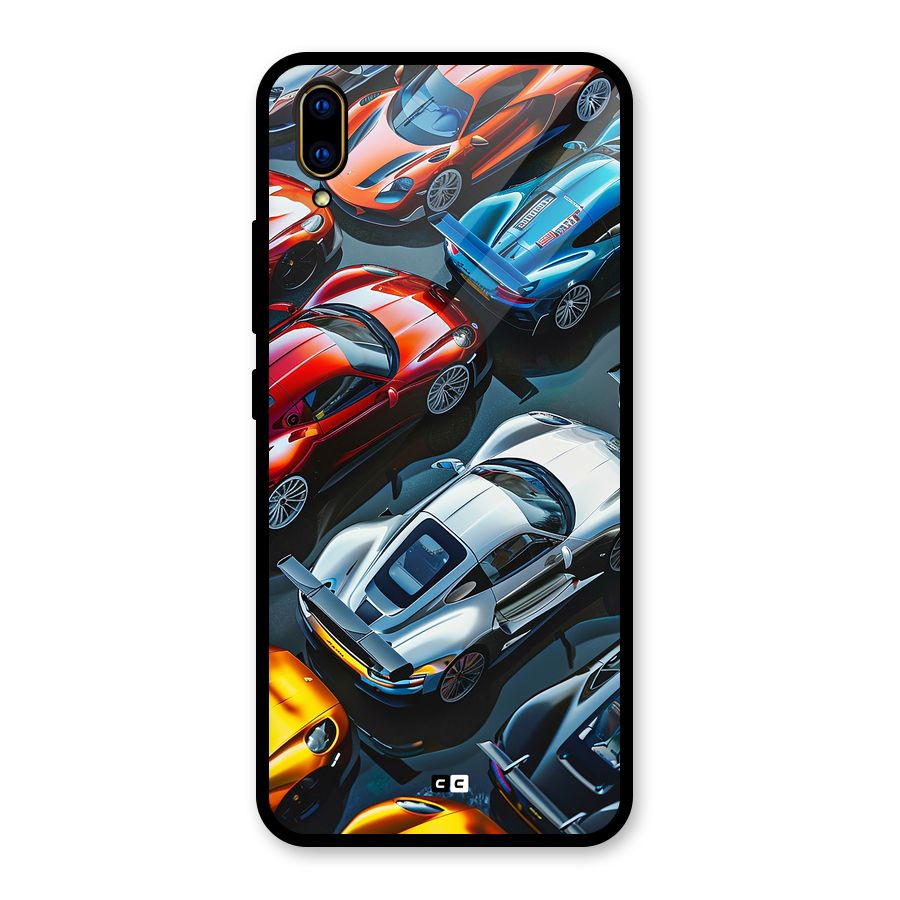 Supercar Club Glass Back Case for Vivo V11 Pro