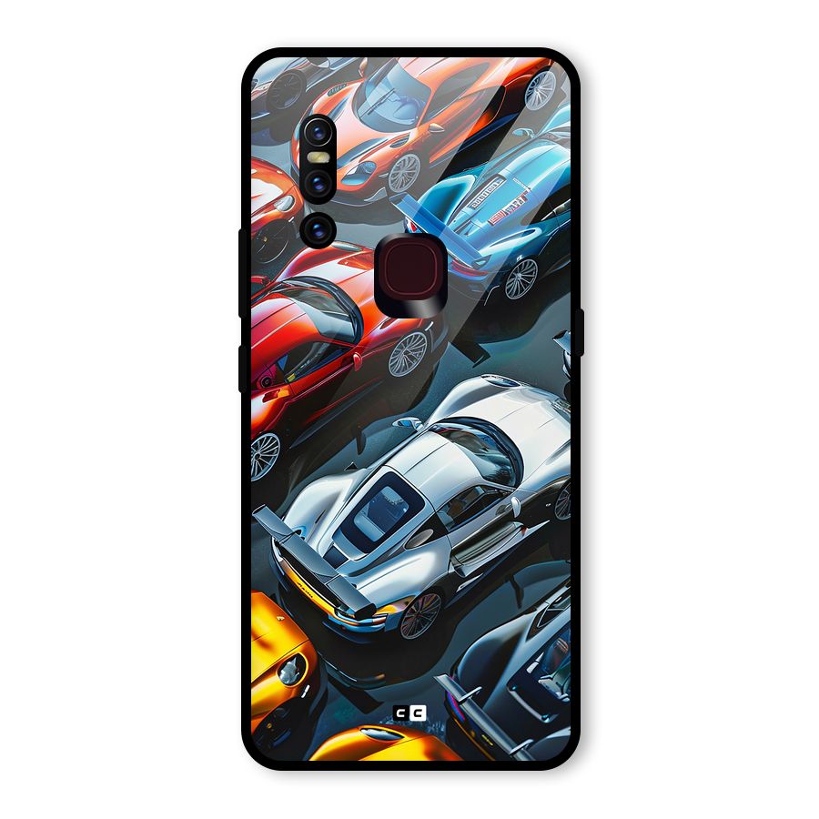 Supercar Club Glass Back Case for Vivo V15