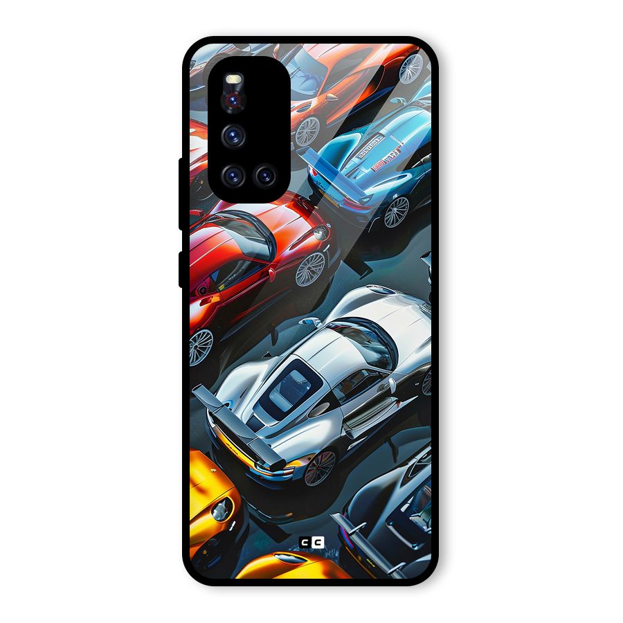 Supercar Club Glass Back Case for Vivo V19