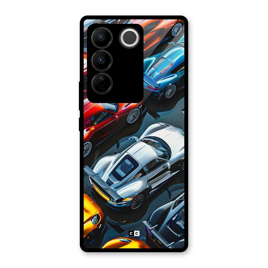 Supercar Club Glass Back Case for Vivo V27