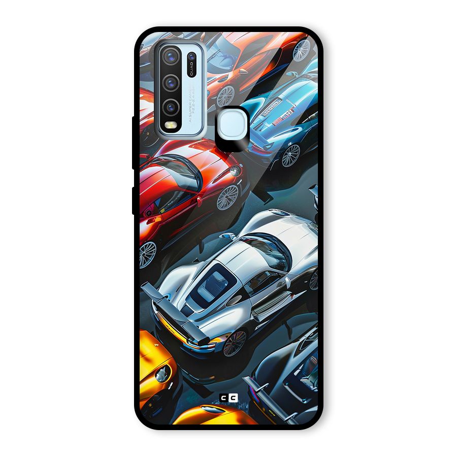 Supercar Club Glass Back Case for Vivo Y30