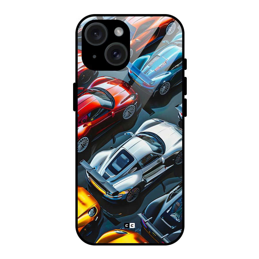 Supercar Club Glass Back Case for iPhone 15