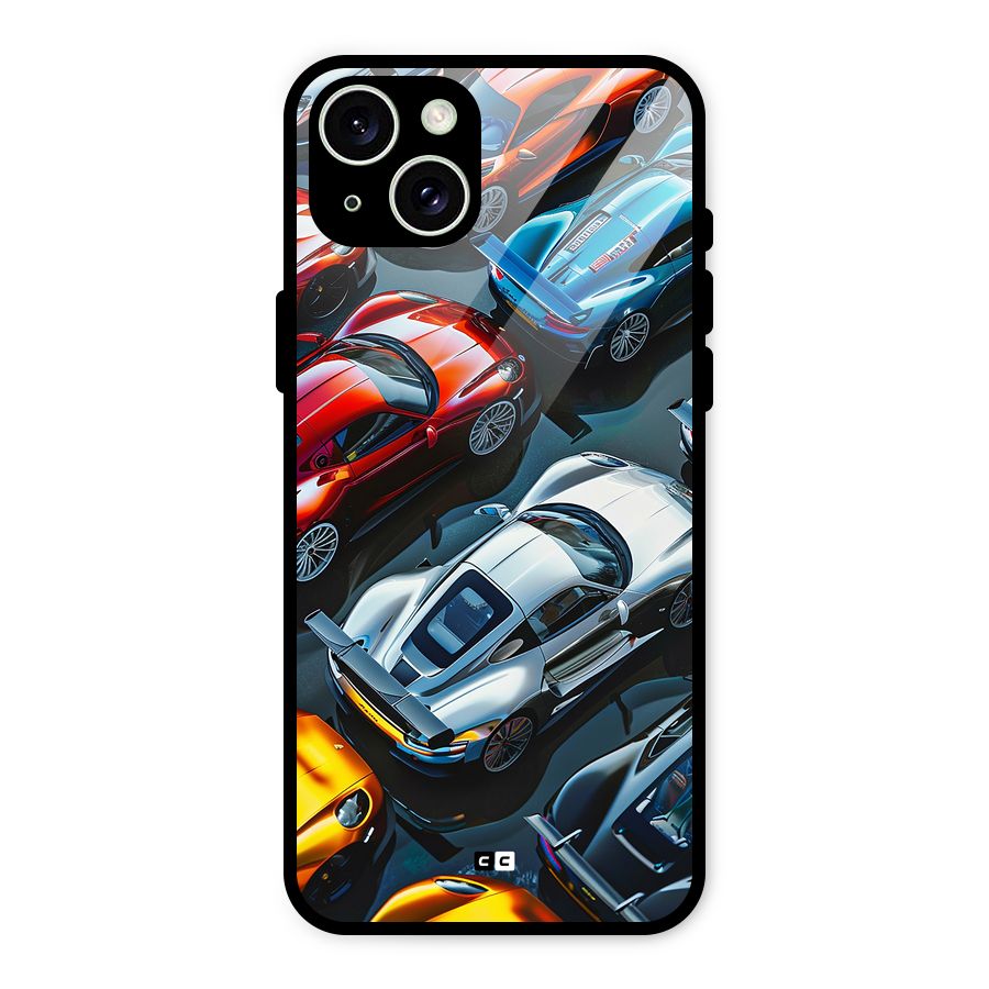 Supercar Club Glass Back Case for iPhone 15 Plus
