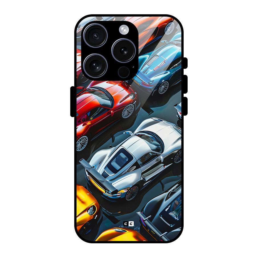 Supercar Club Glass Back Case for iPhone 15 Pro