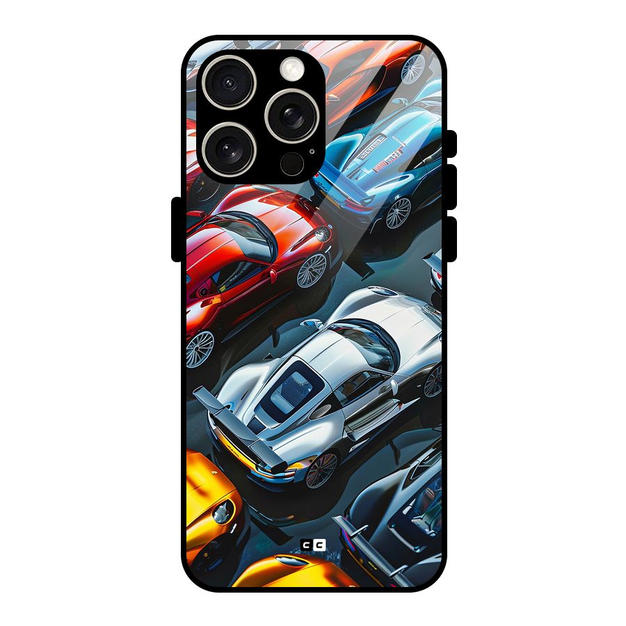 Supercar Club Glass Back Case for iPhone 15 Pro Max