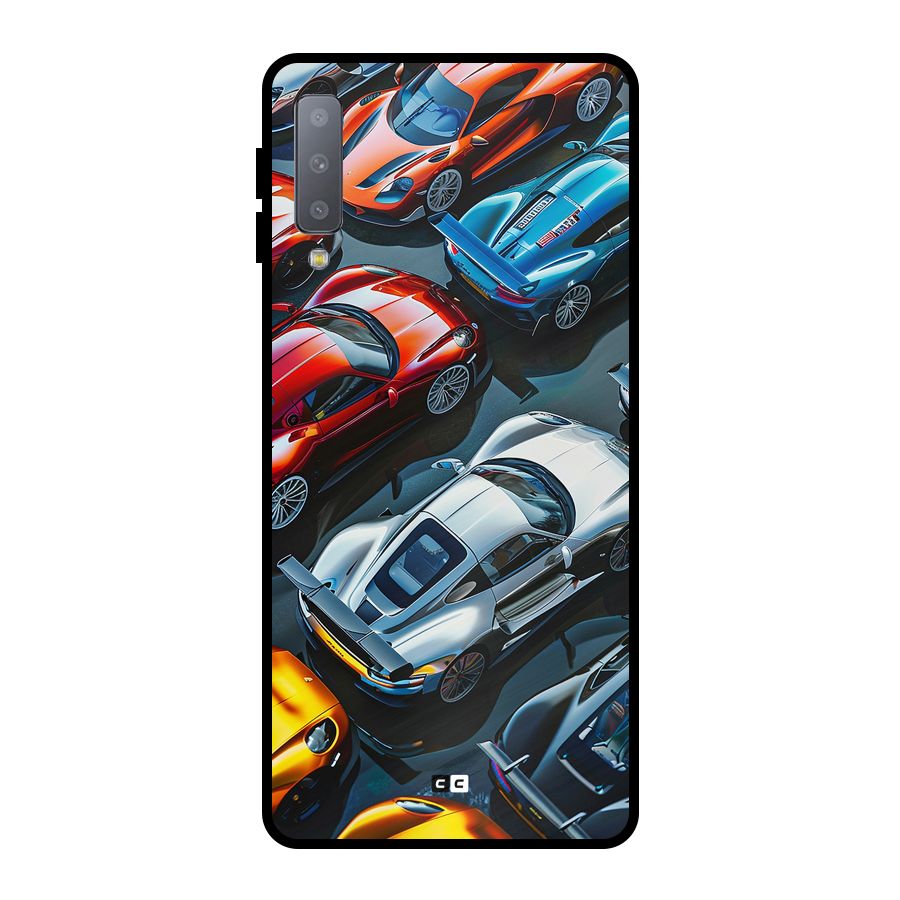 Supercar Club Metal Back Case for Galaxy A7 (2018)