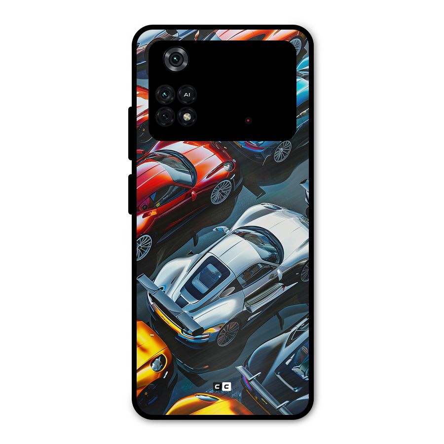 Supercar Club Metal Back Case for Poco M4 Pro 4G