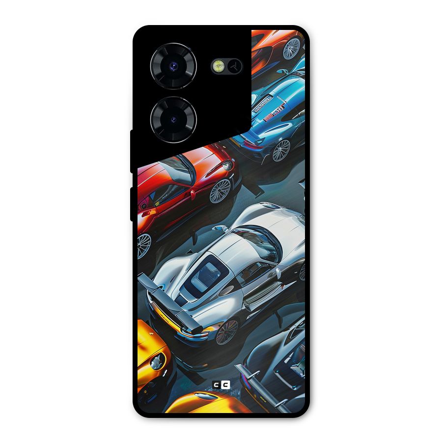 Supercar Club Metal Back Case for Tecno Pova 5 Pro 5G