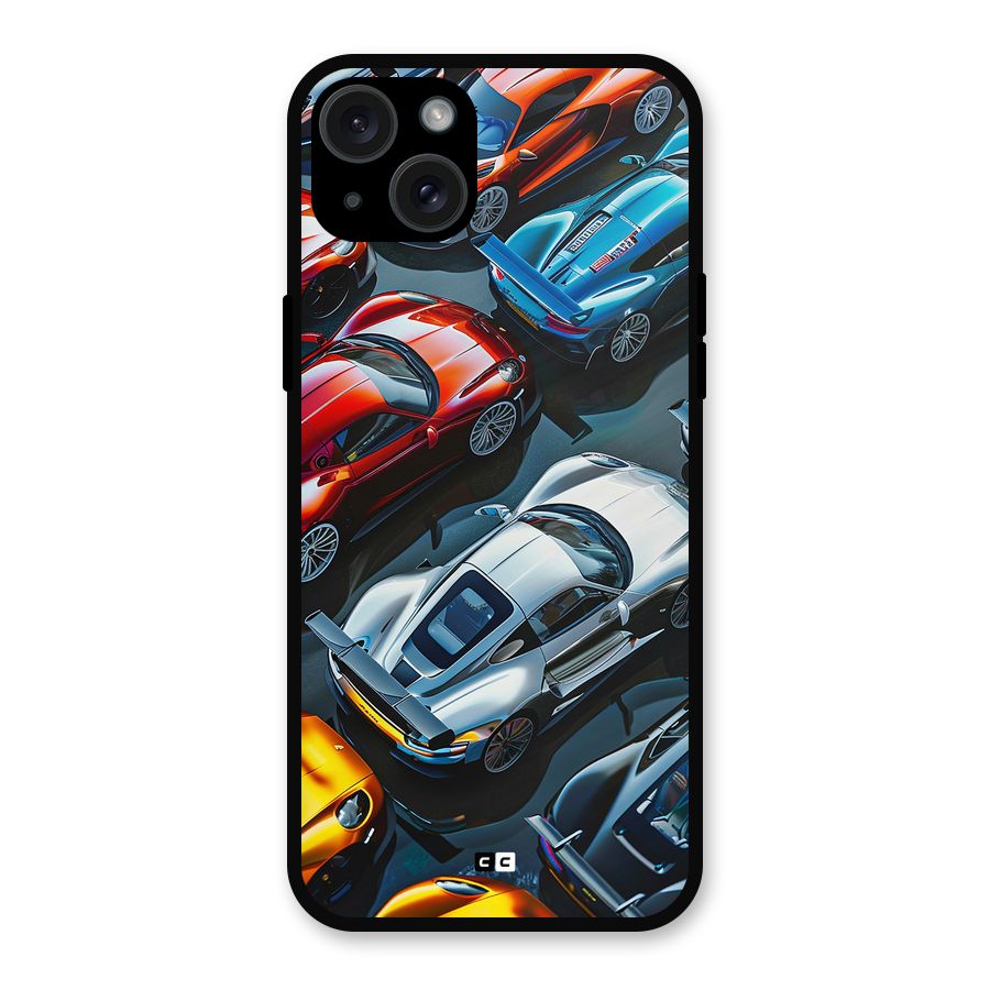 Supercar Club Metal Back Case for iPhone 15 Plus