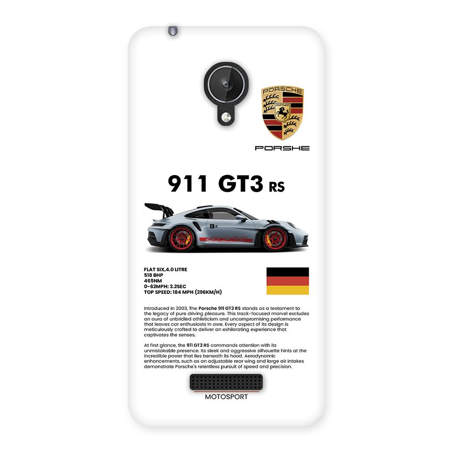 Supercar Features Back Case for Canvas Spark Q380