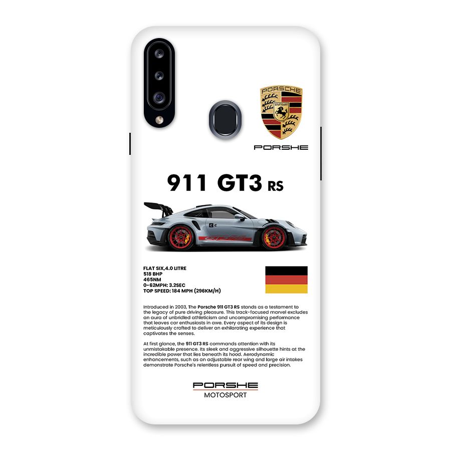 Supercar Features Back Case for Galaxy A20s