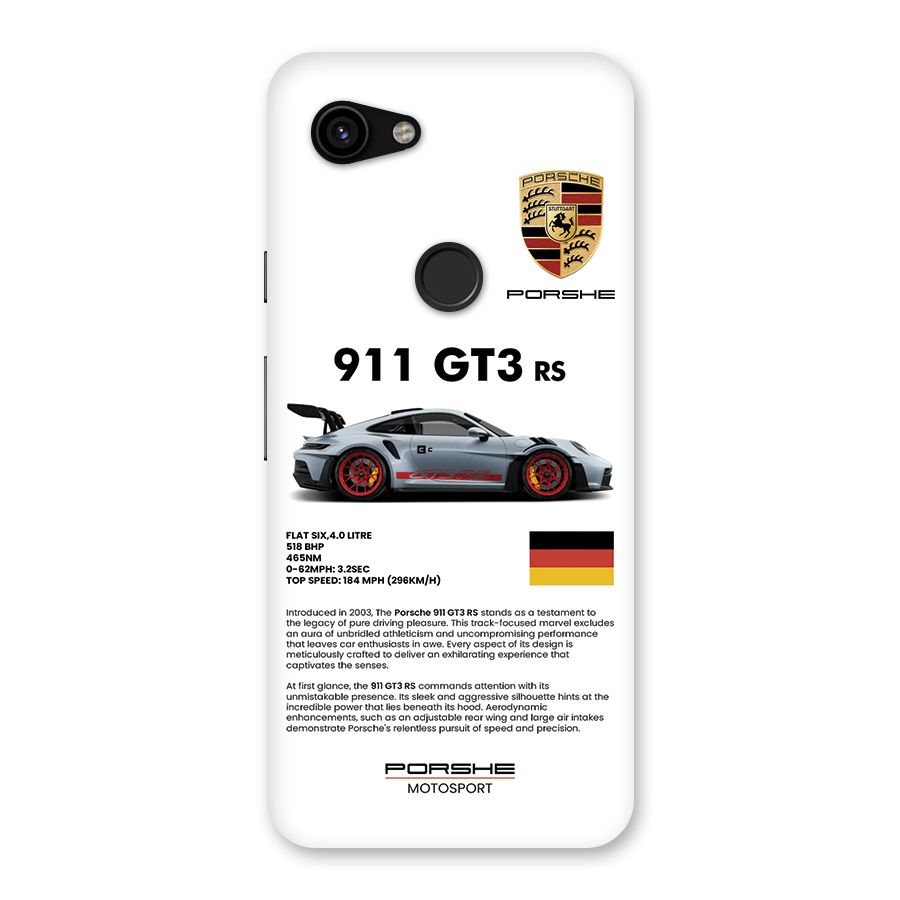 Supercar Features Back Case for Google Pixel 3a