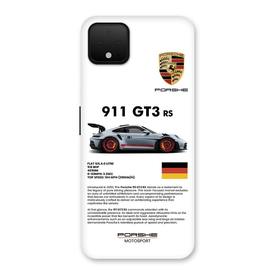 Supercar Features Back Case for Google Pixel 4 XL