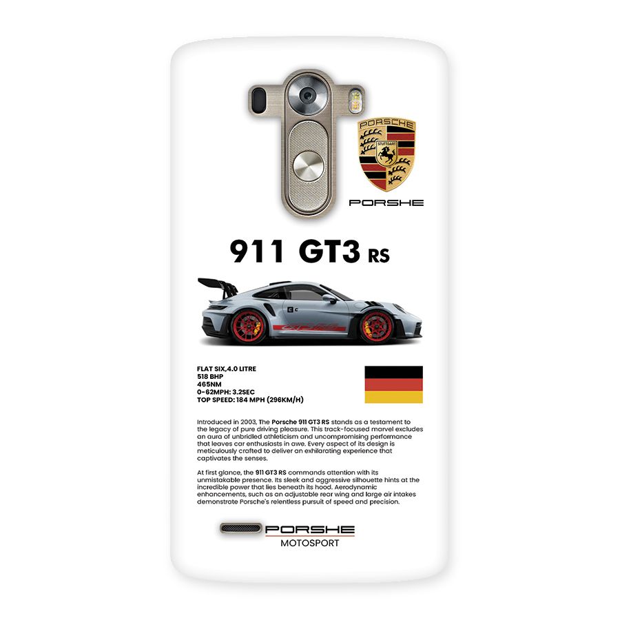 Supercar Features Back Case for LG G3