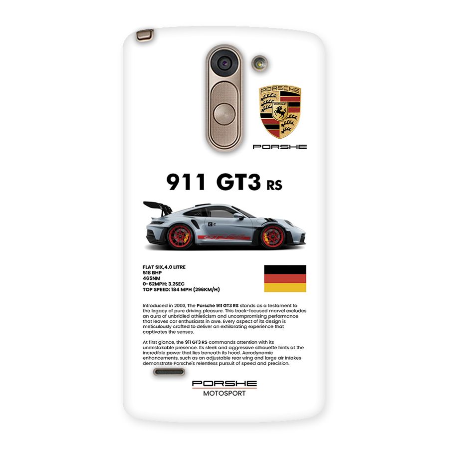 Supercar Features Back Case for LG G3 Stylus