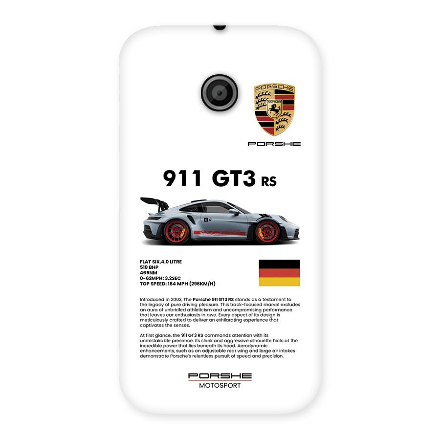 Supercar Features Back Case for Moto E