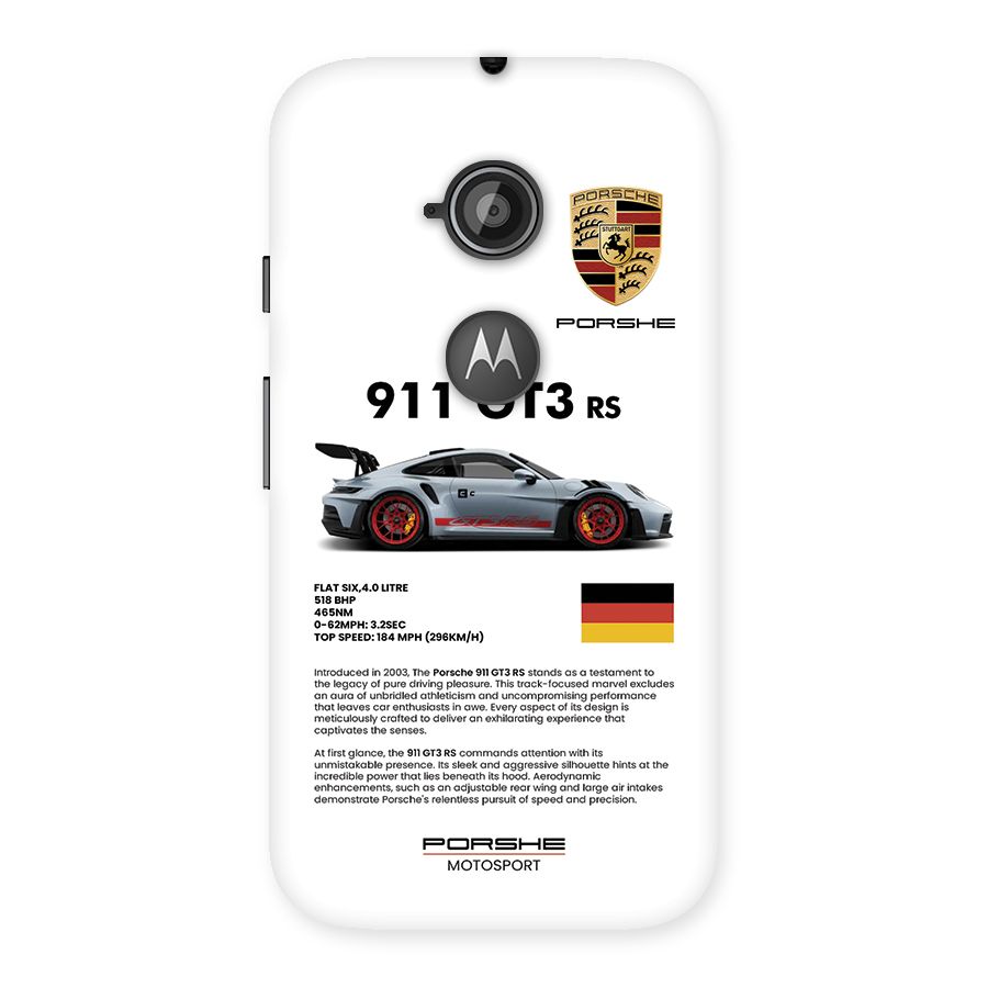 Supercar Features Back Case for Moto E 2nd Gen