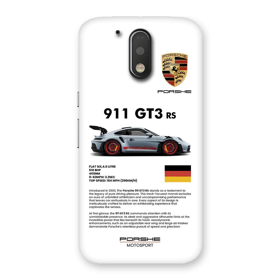 Supercar Features Back Case for Moto G4
