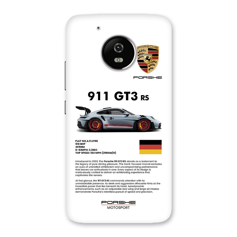 Supercar Features Back Case for Moto G5