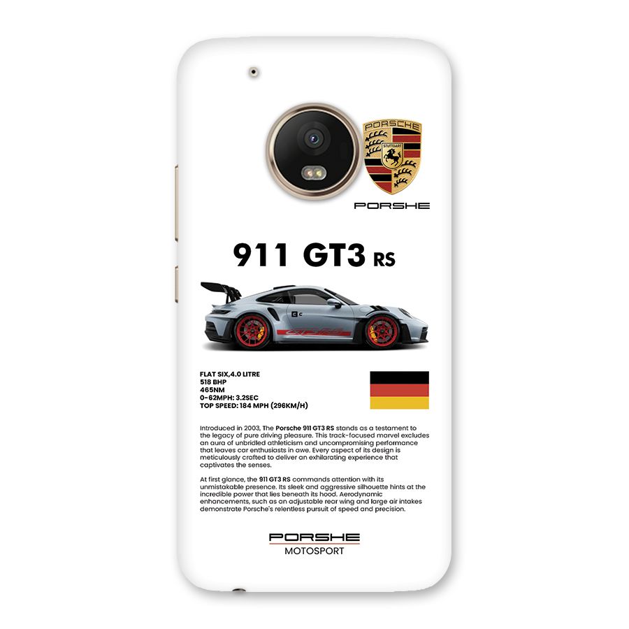 Supercar Features Back Case for Moto G5 Plus