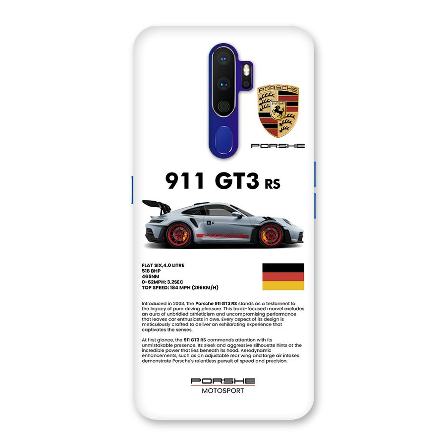 Supercar Features Back Case for Oppo A9 (2020)