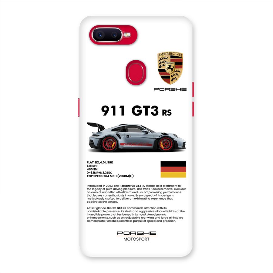 Supercar Features Back Case for Oppo F9 Pro