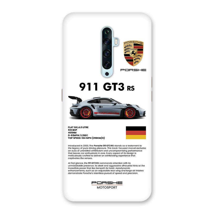 Supercar Features Back Case for Oppo Reno2 Z