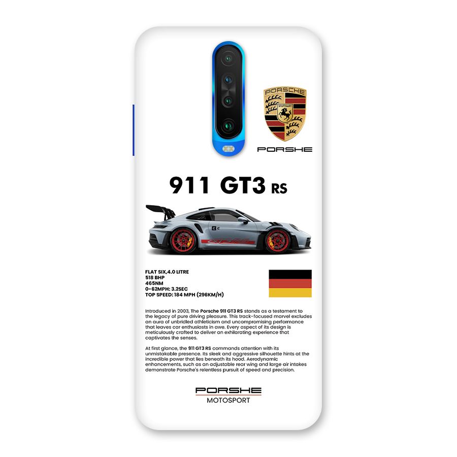 Supercar Features Back Case for Poco X2