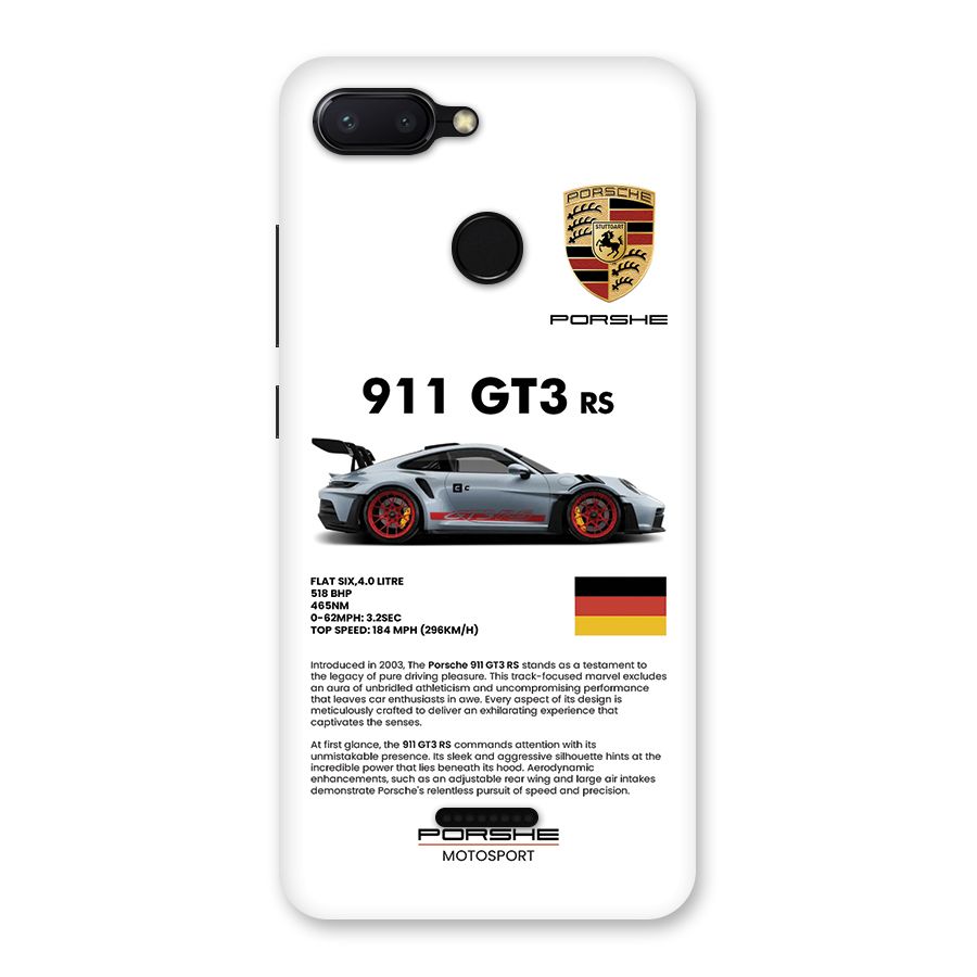 Supercar Features Back Case for Redmi 6