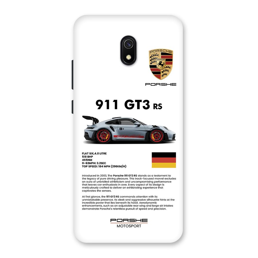 Supercar Features Back Case for Redmi 8A