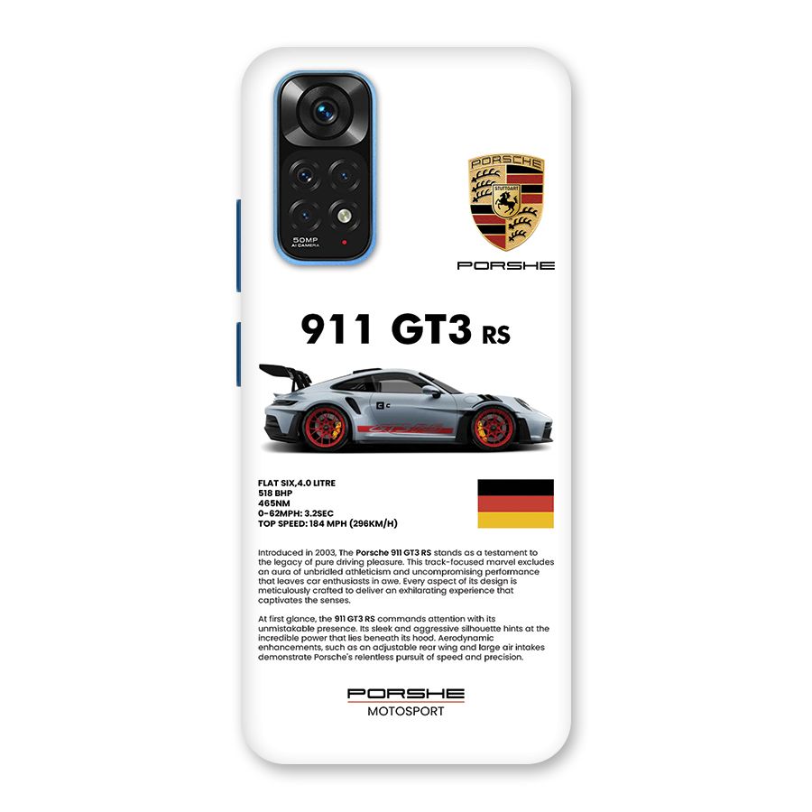 Supercar Features Back Case for Redmi Note 11S