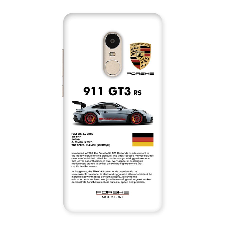 Supercar Features Back Case for Redmi Note 4