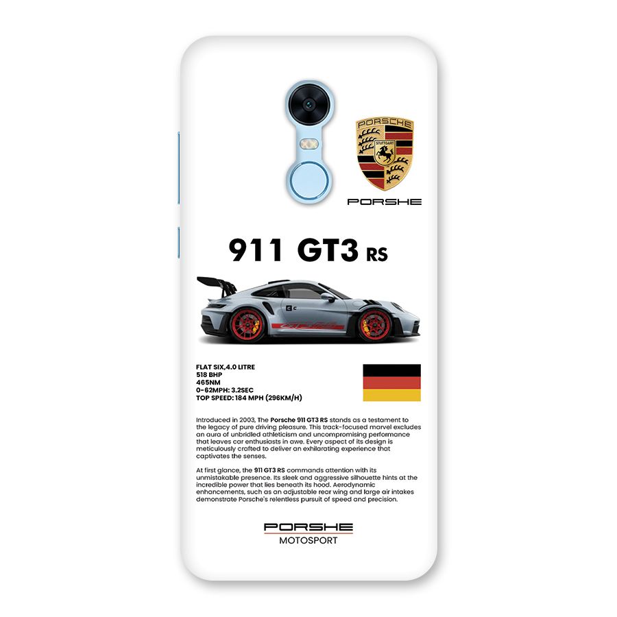 Supercar Features Back Case for Redmi Note 5