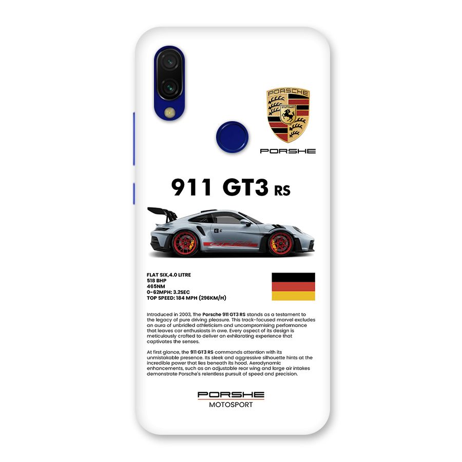 Supercar Features Back Case for Redmi Y3