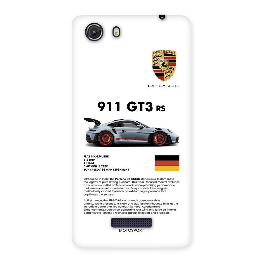 Supercar Features Back Case for Unite 3