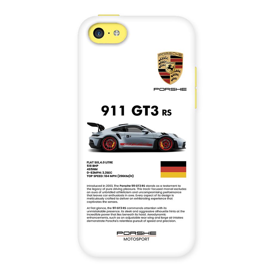 Supercar Features Back Case for iPhone 5C