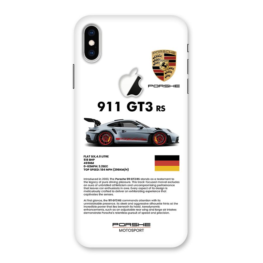 Supercar Features Back Case for iPhone XS Max Apple Cut