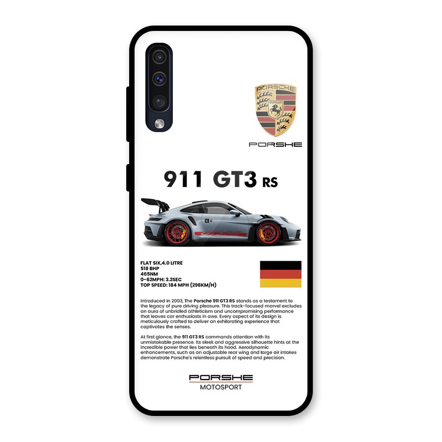 Supercar Features Glass Back Case for Galaxy A50s