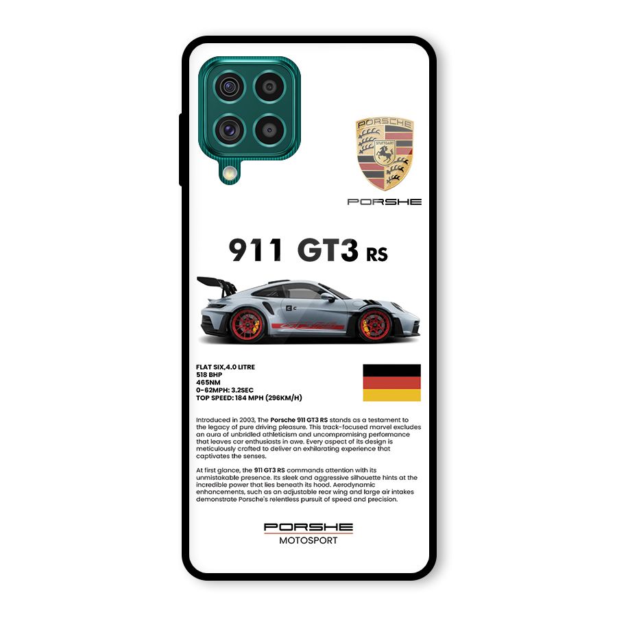 Supercar Features Glass Back Case for Galaxy F62