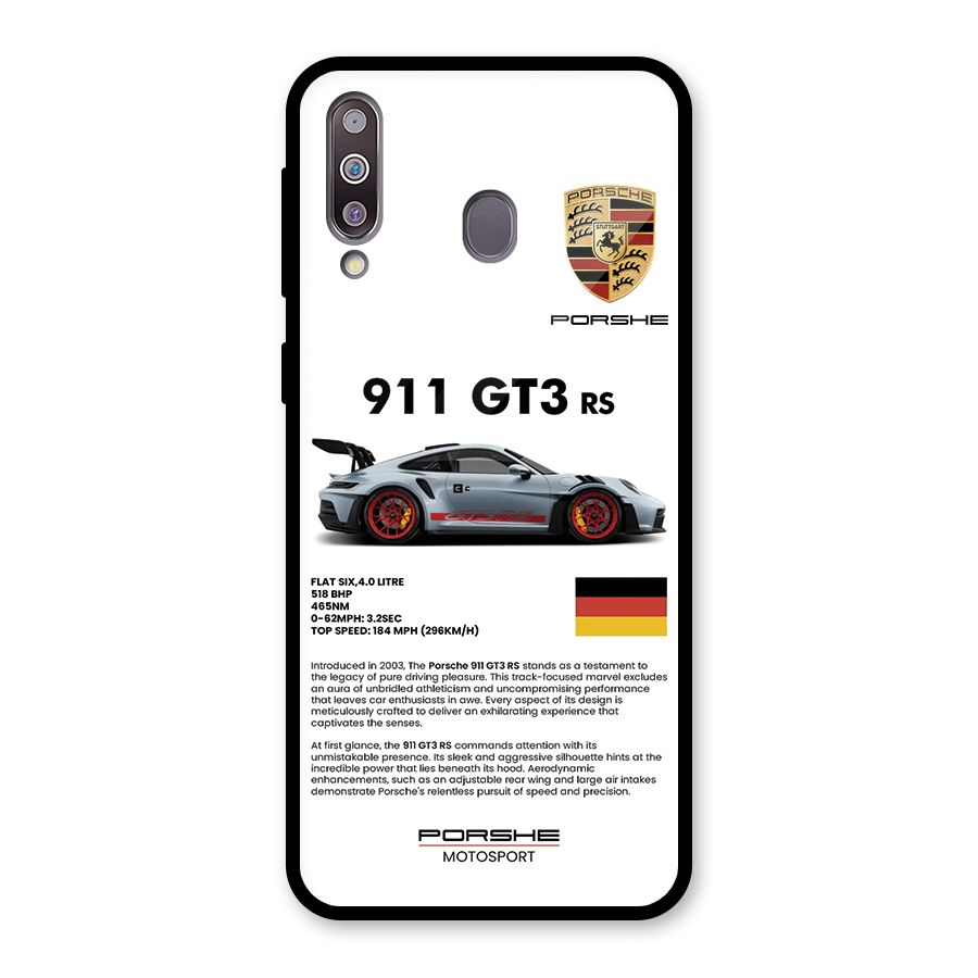 Supercar Features Glass Back Case for Galaxy M30