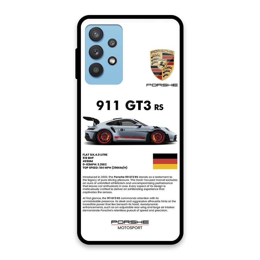 Supercar Features Glass Back Case for Galaxy M32 5G