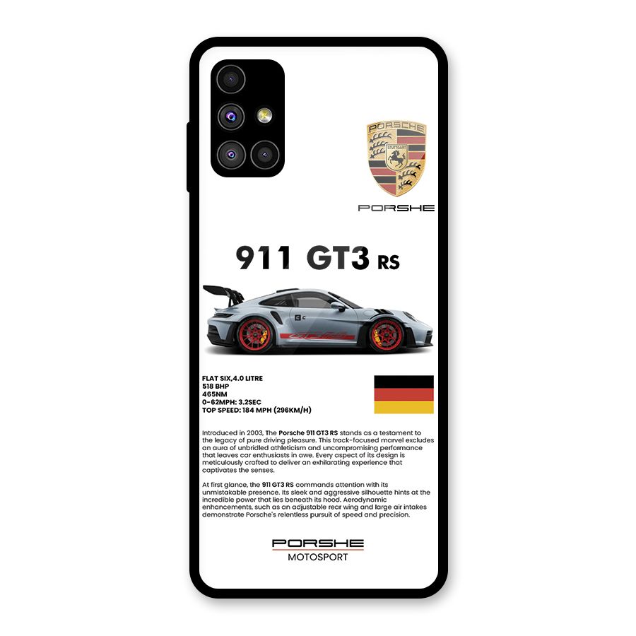Supercar Features Glass Back Case for Galaxy M51