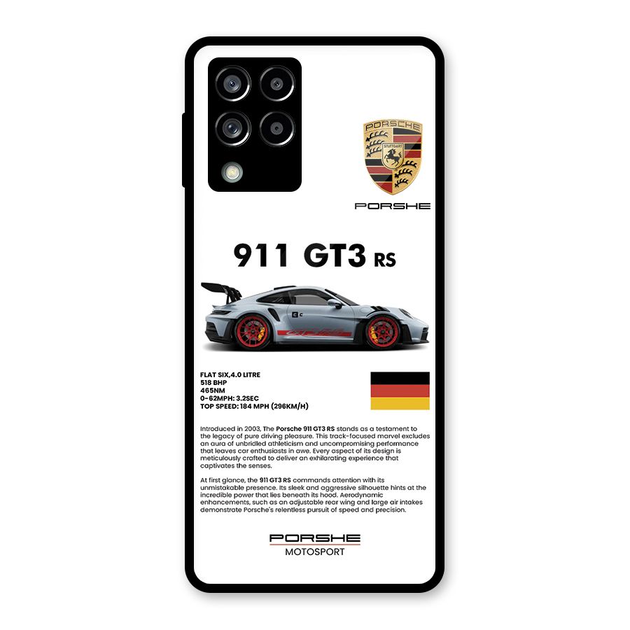 Supercar Features Glass Back Case for Galaxy M53 5G
