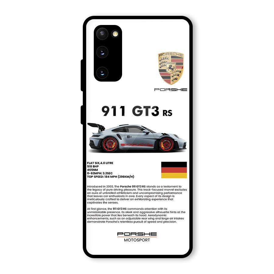 Supercar Features Glass Back Case for Galaxy S20 FE
