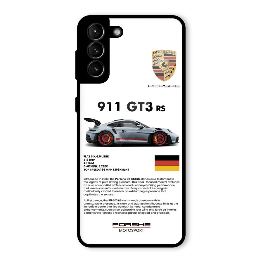 Supercar Features Glass Back Case for Galaxy S21 Plus