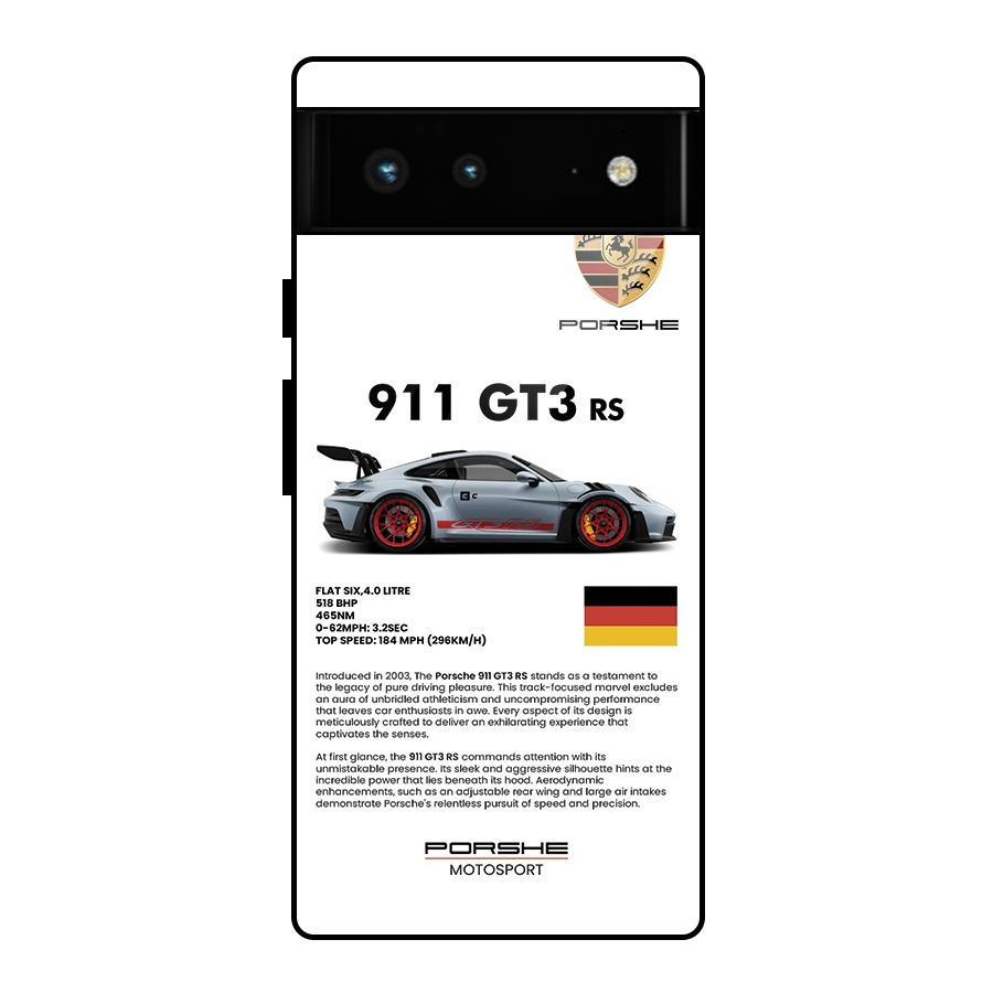 Supercar Features Glass Back Case for Google Pixel 6