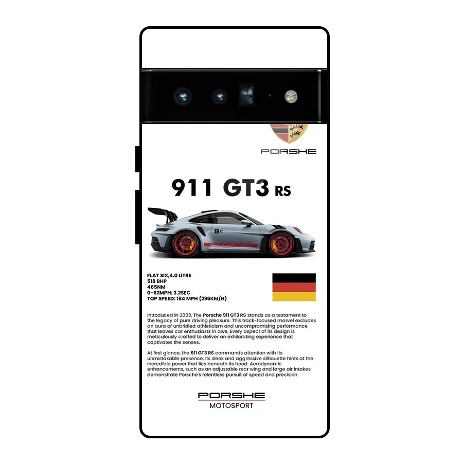 Supercar Features Glass Back Case for Google Pixel 6 Pro