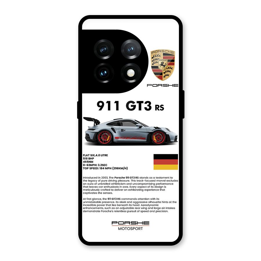 Supercar Features Glass Back Case for OnePlus 11
