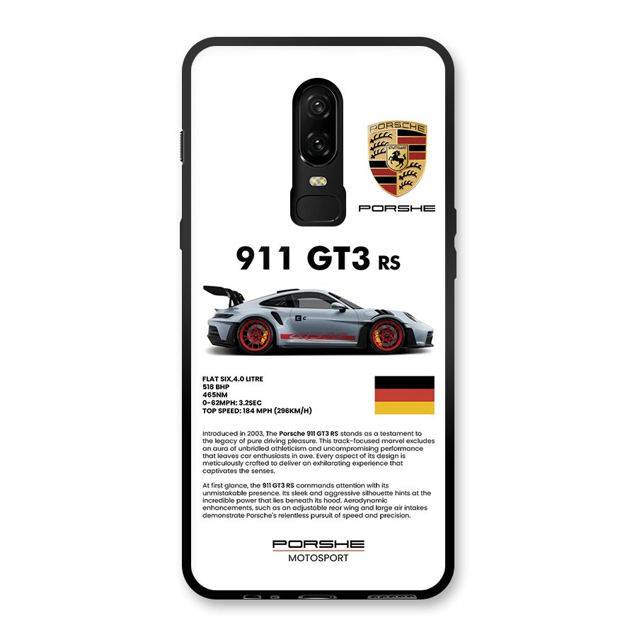 Supercar Features Glass Back Case for OnePlus 6